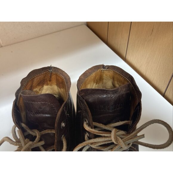 Blackstone Leather Brown Boots Shoes Womens 12 Mens 10 US Stylish Dutch Designer
